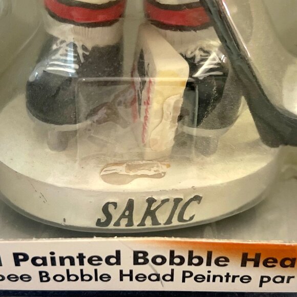 Joe Sakic Hand Painted Bobblehead by Animation In Motion Collectible Series! - Picture 2 of 6